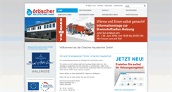Desktop Screenshot of droescher-haustechnik.de