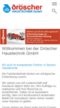 Mobile Screenshot of droescher-haustechnik.de